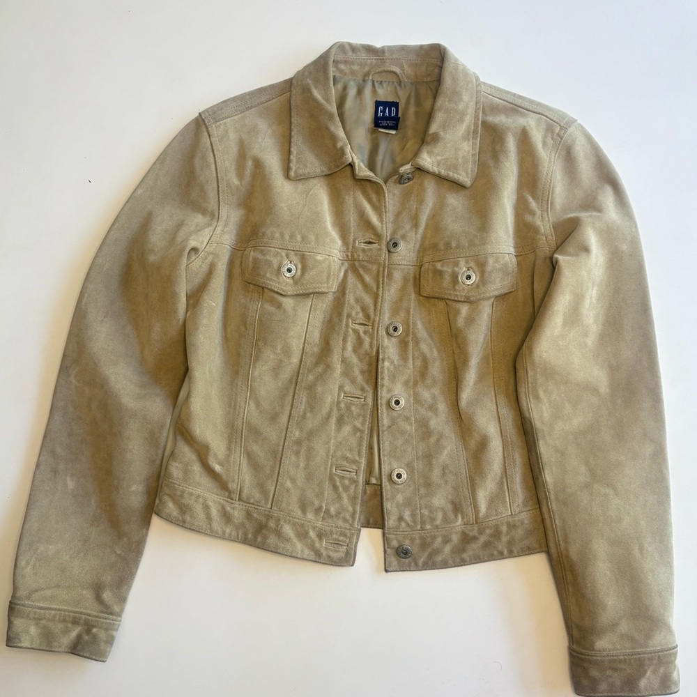 Vintage 90s Gap Beige Suede  Small Jacket Women’s